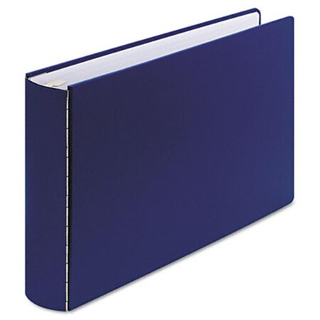 Wilson Jones Wilson Jones 34690NB Mediumweight Casebound DublLock Rnd Ring Binder 11x17 2 Cap Blue 34690NB
